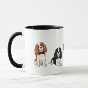 Dapper Cavalier King Charles Spaniel Bow Tie Mug