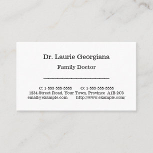 Dapper, Conservative Business Card