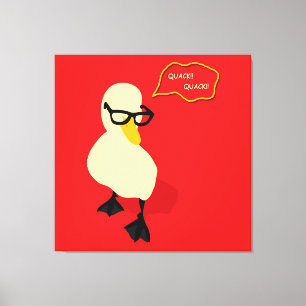 Dapper Duck Canvas Print