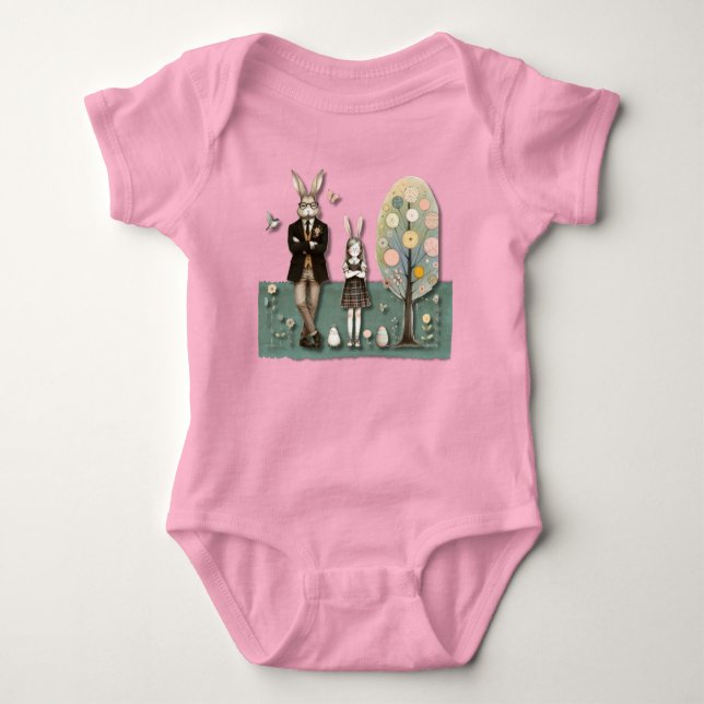 Dapper Easter Baby Body Suit Bodysuit (Front)