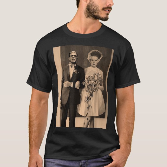 Dapper Frankenstein Wedding Day - Monster Hallowee T-Shirt (Front)