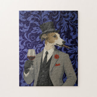 Dapper Greyhound Gentleman in Suit Jigsaw Puzzle