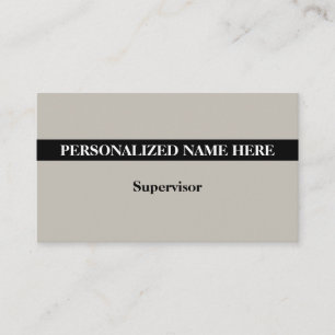 Dapper, Humble, and Simple Business Card