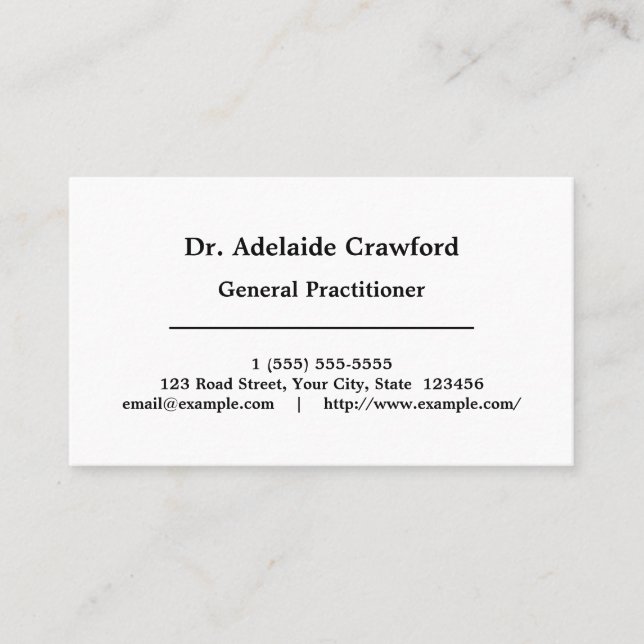 Dapper, Humble Business Card (Front)