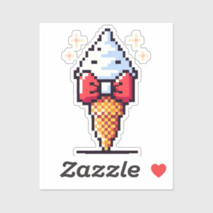 Dapper Ice Cream - Cute Pixel Art Dessert Design