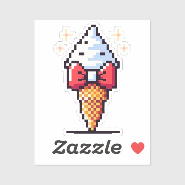 Dapper Ice Cream - Cute Pixel Art Dessert Design (Sheet)