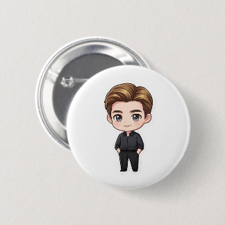 Dapper Korean Drama Male Lead Pin Back Button