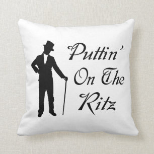 Dapper Man Puttin On The Ritz Cushion