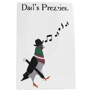 Dapper Pigeon Medium Gift Bag