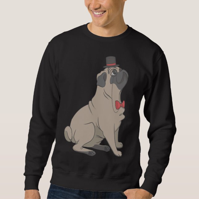 Dapper Pug Classic T-Shirt 339 Sweatshirt (Front)