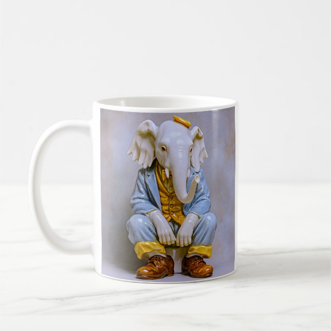 Dapper Rat Baby Art Coffee Mug (Left)