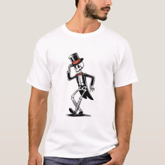 Dapper Skeleton Dance - Halloween Fun T-Shirt