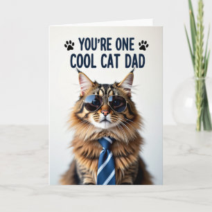 Dapper Tabby Fathers Day Card
