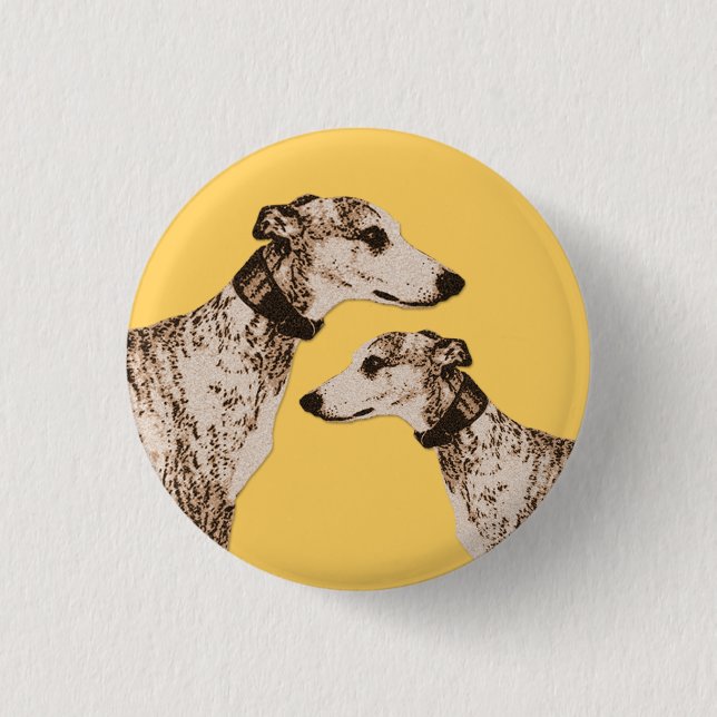 Dapper Whippets Button (Front)