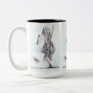 Dapple-eyed Bronc Two-Tone Coffee Mug