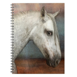 Dapple Grey Andalusian Horse Portrait Notebook