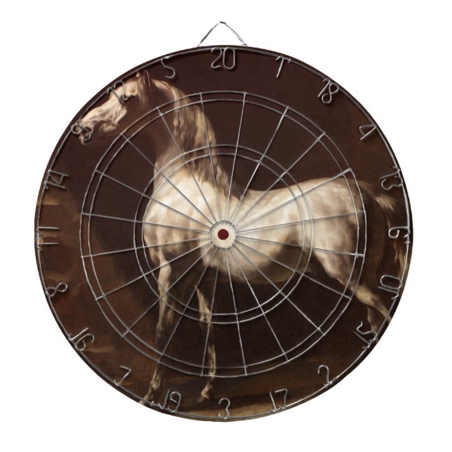 Dapple Grey Horse (by Théodore Géricault) Dartboard (Front)
