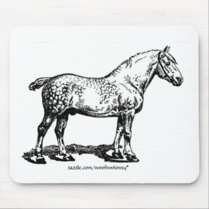 Dappled Draught Horse Mouse Pad