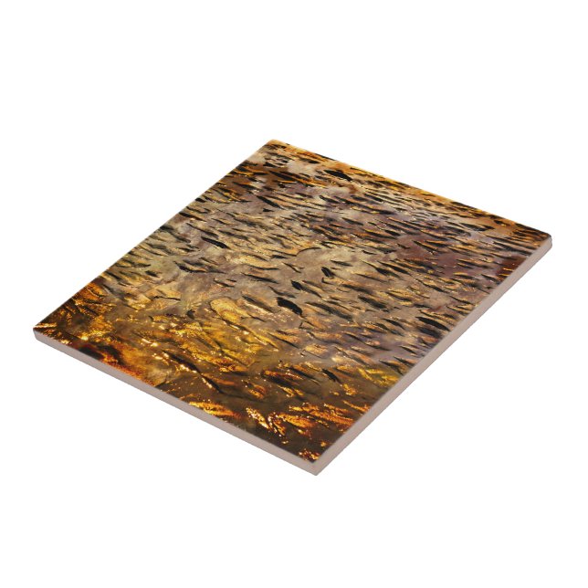 Dappled Gold  Ceramic Tile (Side)