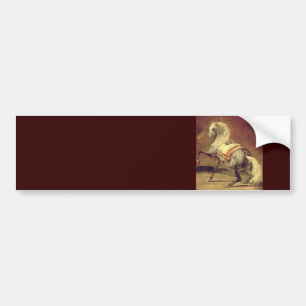 DAPPLED GREY HORSE ,Brown Bumper Sticker