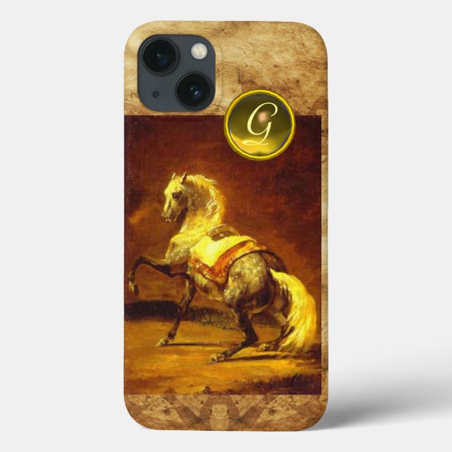 DAPPLED GREY HORSE MONOGRAM Case-Mate iPhone CASE (Back)
