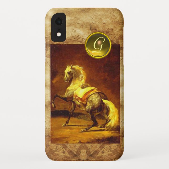 DAPPLED GREY HORSE MONOGRAM Case-Mate iPhone CASE (Back)