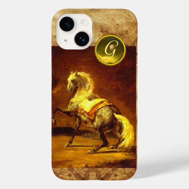 DAPPLED GREY HORSE MONOGRAM Case-Mate iPhone CASE (Back)