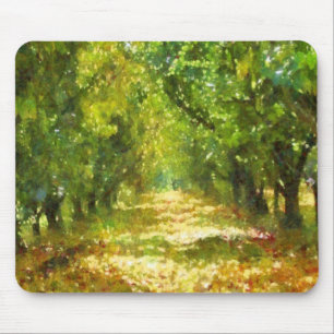 Dappled Light of Day Dreams Tree Avenue Art Mouse Pad