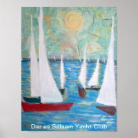 Dar es Salaam Yacht Club, Sailing Regatta  Poster