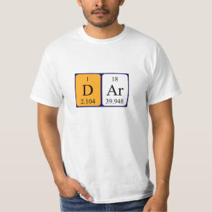 Dar periodic table name shirt