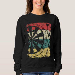 Dar Retro Mens Darts For Dart Players Sweatshirt