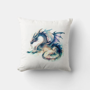 Daragon in watercolor cushion