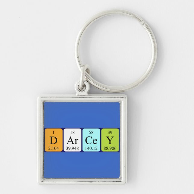 Darcey periodic table name keyring (Front)