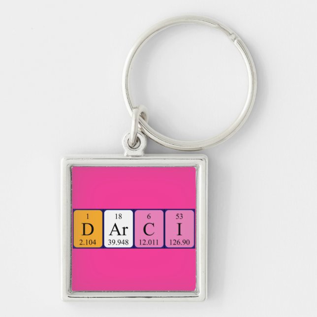 Darci periodic table name keyring (Front)