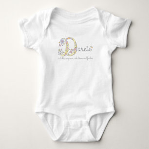 Darcie girls name & meaning D monogram shirt