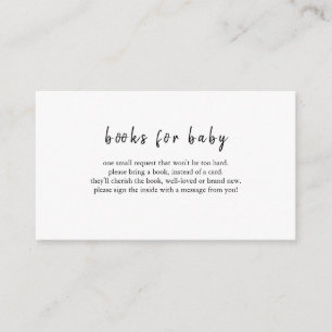DARCY Black White Books for Baby Card