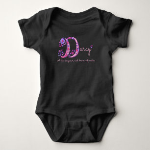 Darcy girls name decorative custom meaning baby bodysuit