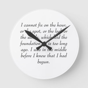 Darcy's immortal line graces this beautiful clock