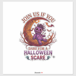 Dare Halloween Scare Purple Voodoo Doll Crescent M
