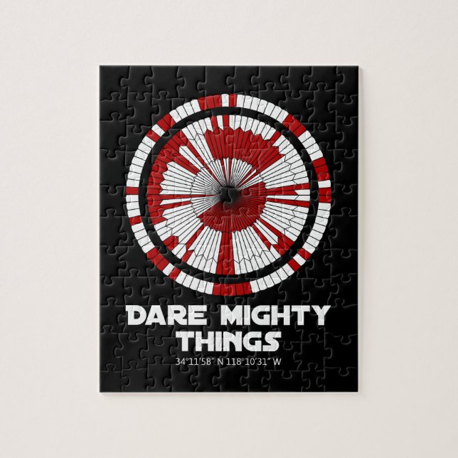 Dare Mighty Things Perseverance Mars Rover Landing Jigsaw Puzzle (Vertical)
