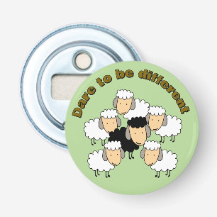 Dare To Be Different Black Sheep Bottle Opener