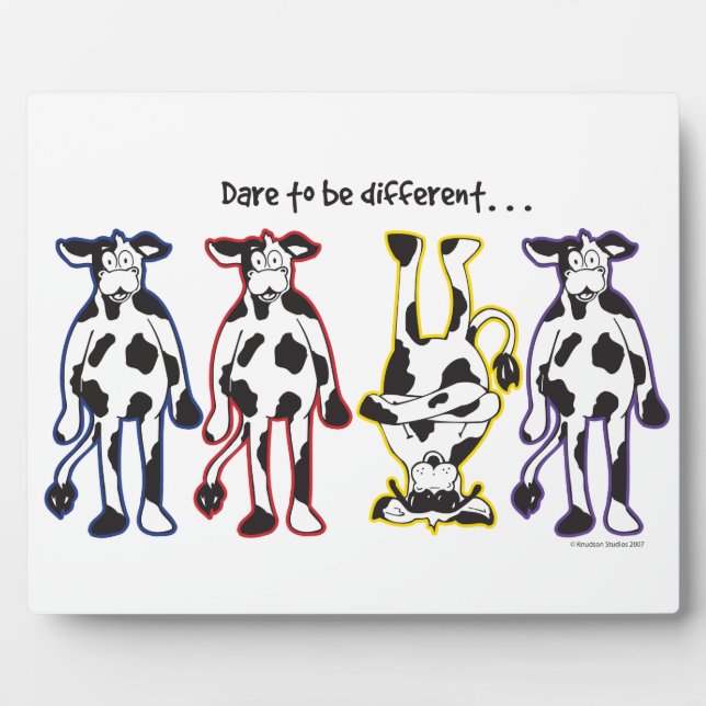 Dare to be different Cows Plaque (Front)