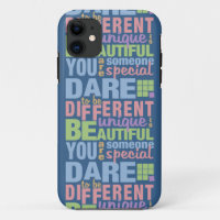 Dare To Be Different custom iPhone case
