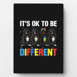 Dare To Be Different   Funny Newfie   Cute Newfie Plaque