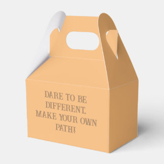 Dare to be different, make your own path: favour box