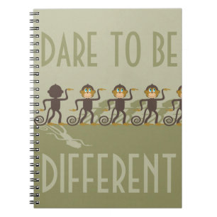 Dare to be different, monkeys, safari notebook