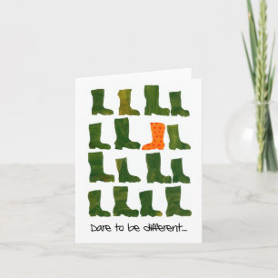 'Dare to be Different' Notecard