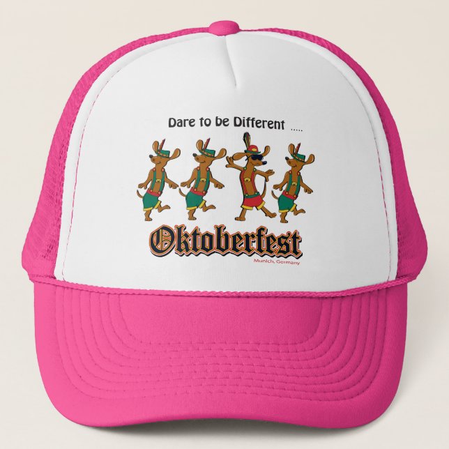 Dare-to-Be-Different-Oktoberfest Trucker Hat (Front)