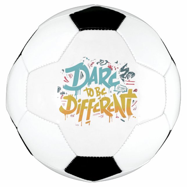 Dare to be different soccer ball (Front)