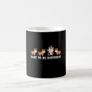 Dare To Be Different Unicorn Horse Cute Graphic T- Coffee Mug